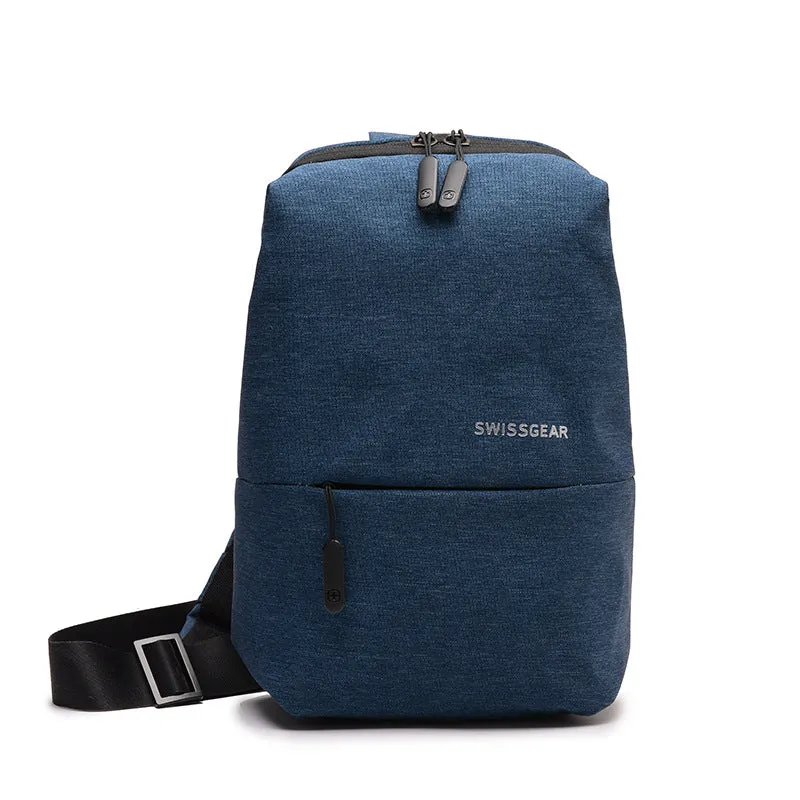 Pure Color Shoulder Chest Bag