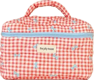 Quilted Bows Cosmetic Bag