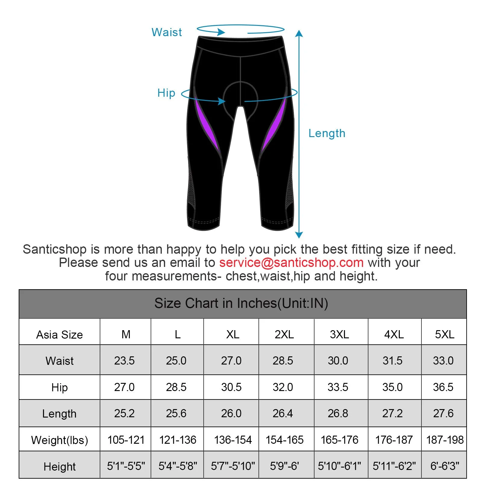 Santic AoDai Purple Women Padded Cycling Shorts