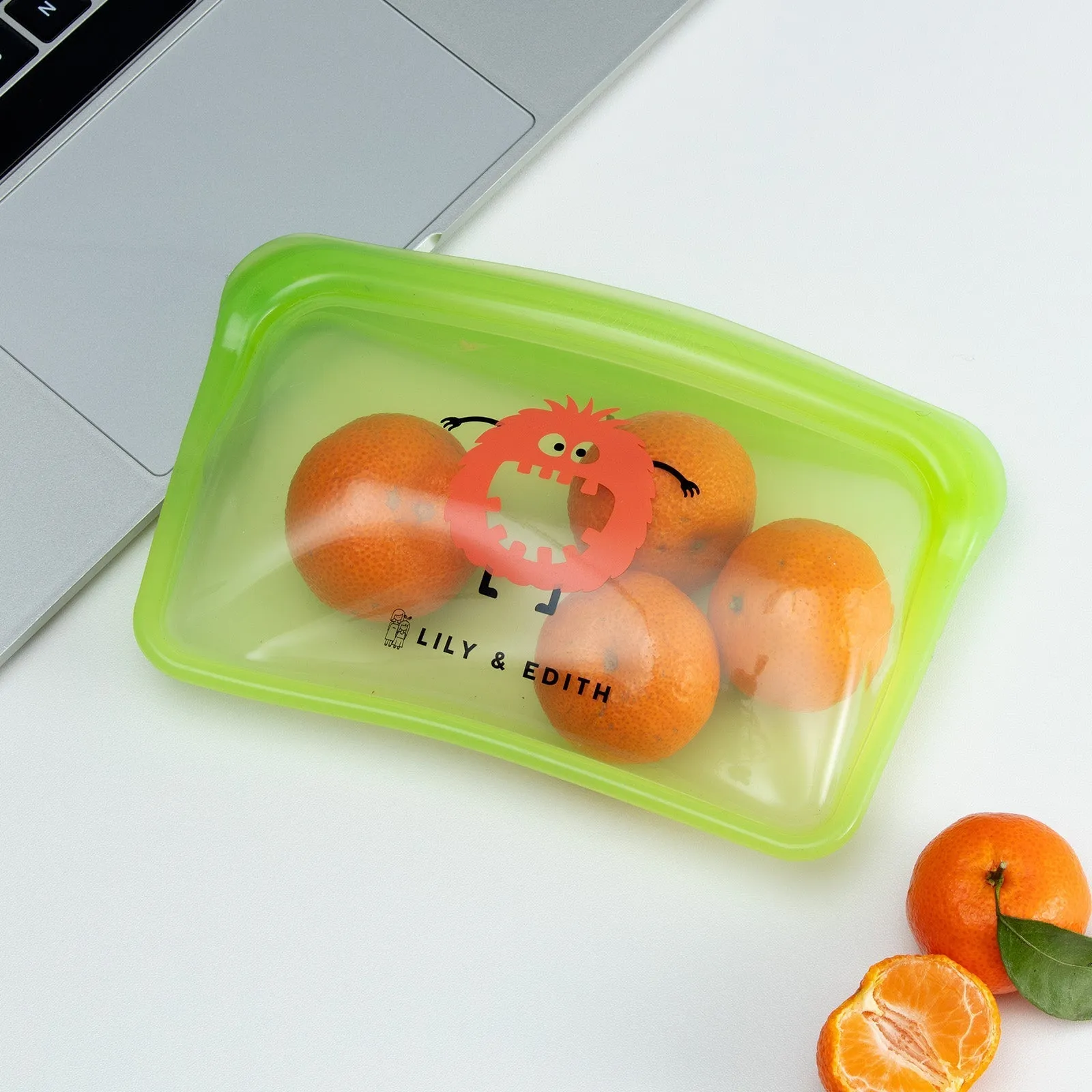 Silicone Reusable Snack Bag｜Monster