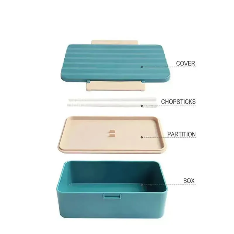 Simple wave lunch box