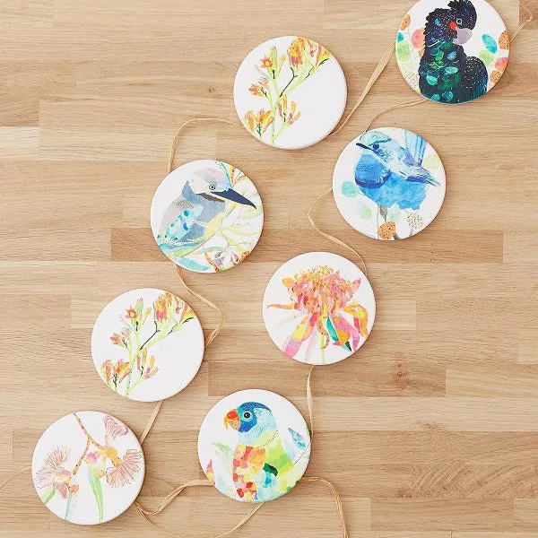 Splendid Fairy-wren Ceramic Coaster