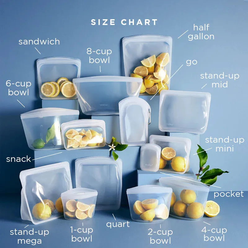 Stasher Reusable Silicone Bag - QUART BAG