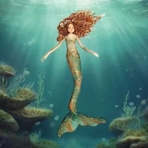 Tassie Designs MM2 Green Mermaid
