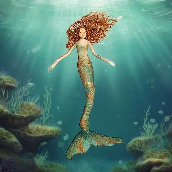 Tassie Designs MM2 Green Mermaid