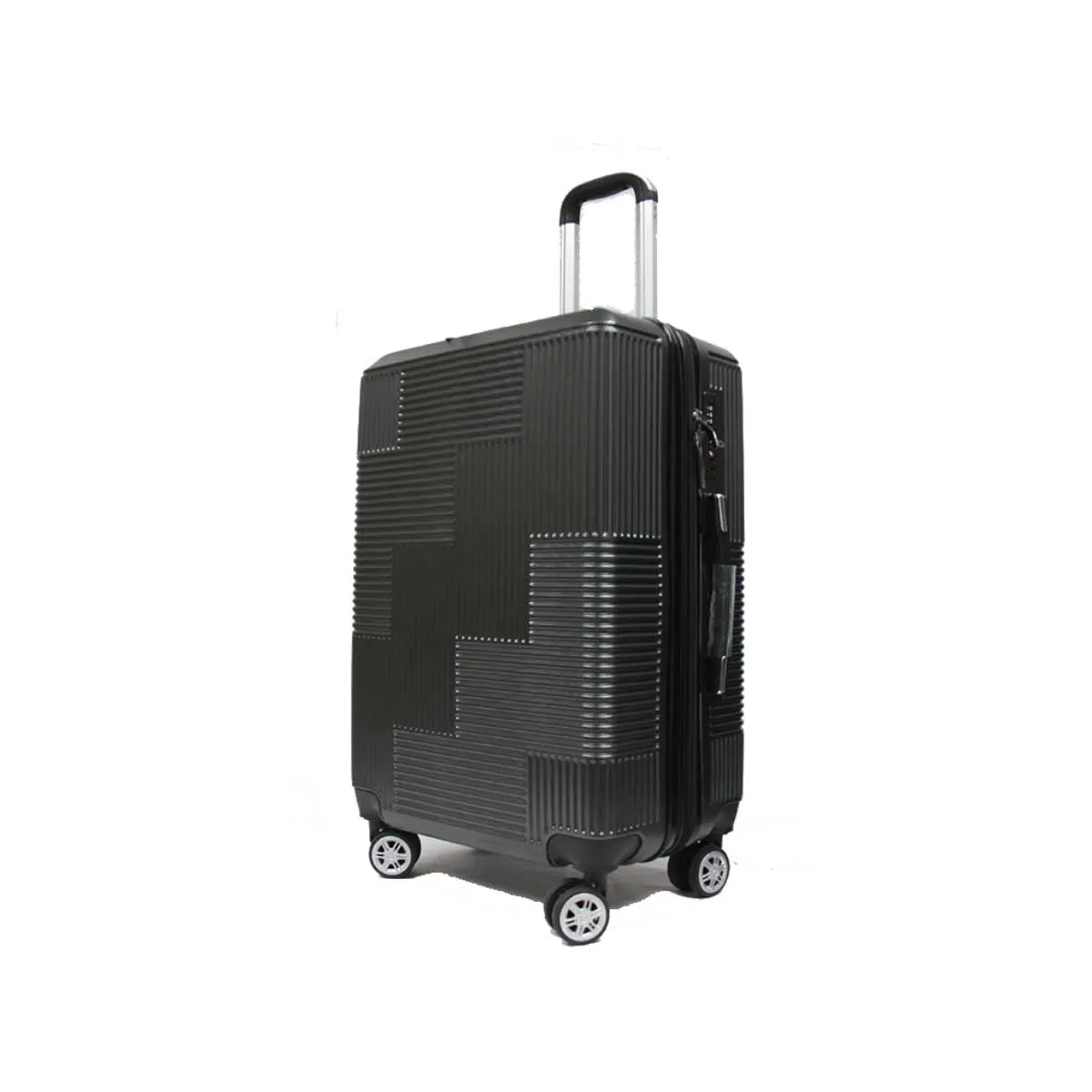 Trenchant ABS PC Anti-theft Expandable Zipper Luggage with 8 Spinner Wheels TSA Lock