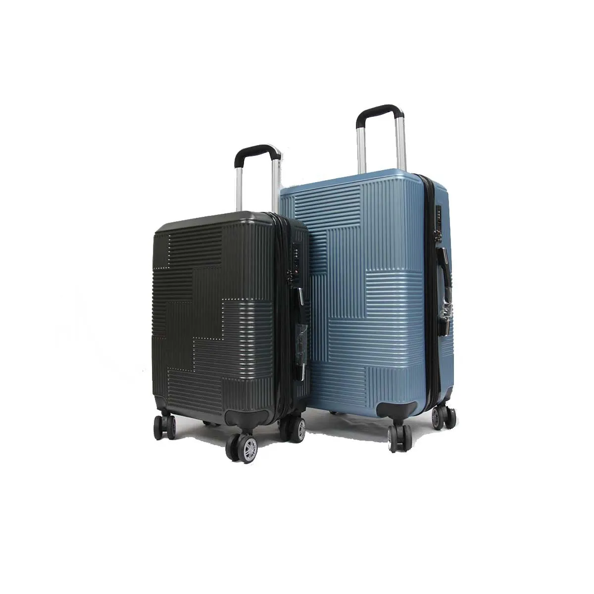 Trenchant ABS PC Anti-theft Expandable Zipper Luggage with 8 Spinner Wheels TSA Lock