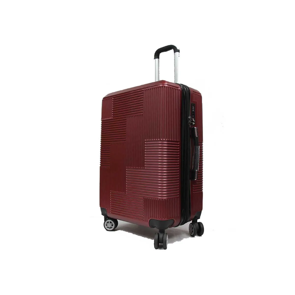 Trenchant ABS PC Anti-theft Expandable Zipper Luggage with 8 Spinner Wheels TSA Lock