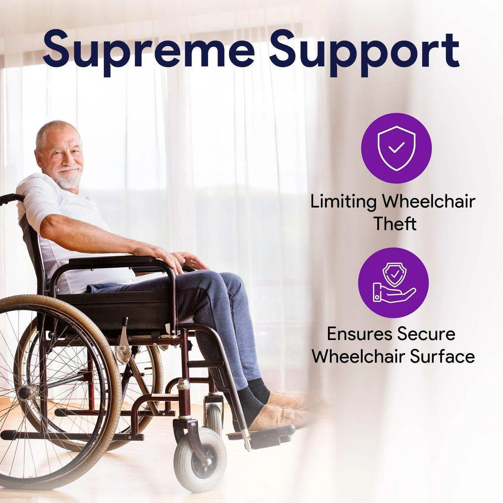 Wheelchair Anti Theft - Anti Fold Wheel Chair Bar