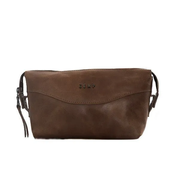 Zemp Bravo Toiletry Bag | Waxy Brown